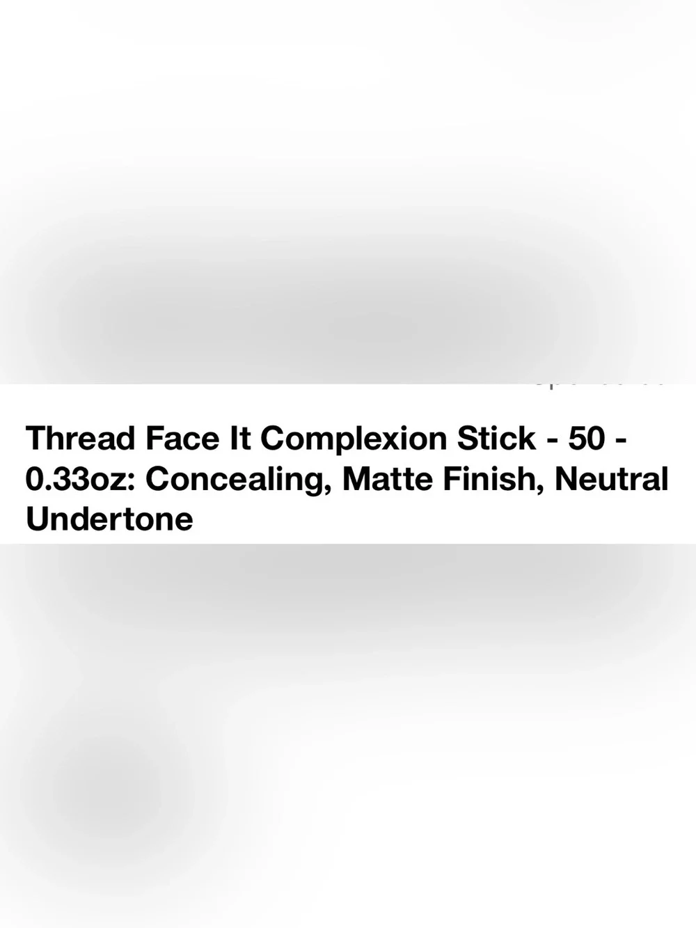Thread (Set of 3) #50 Complexion Stick -  Light Tan Neutral Matte Finish. NWT